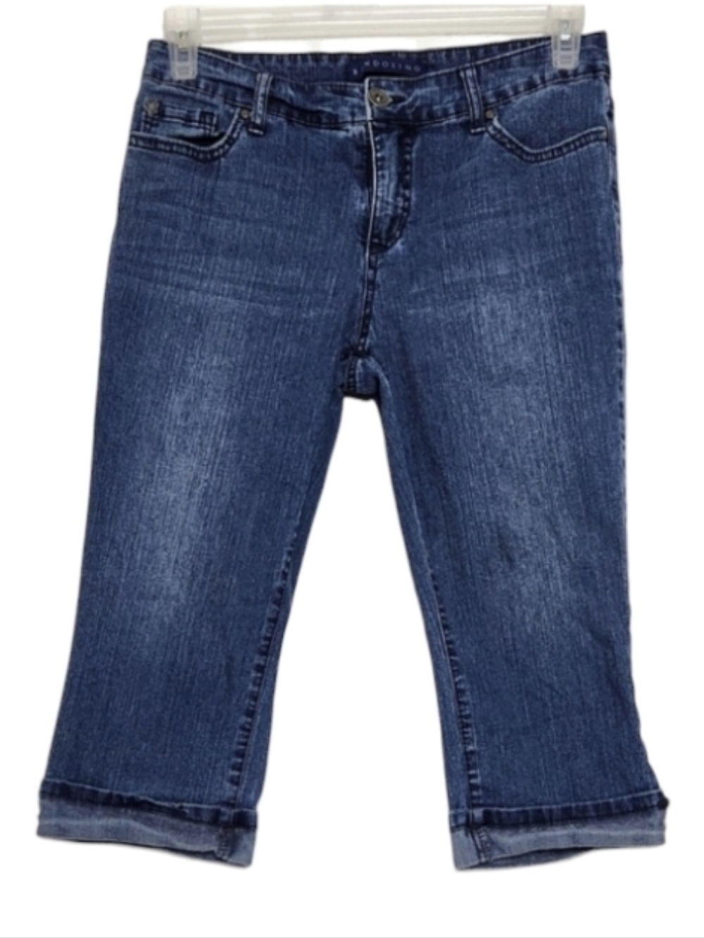 Bandolino "Mandie" Capri Jeans w/ Nautical Rope Detail